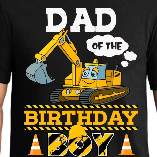 Dad Of The Birthday Boy Construction 1st Birthday Party Pajama Set