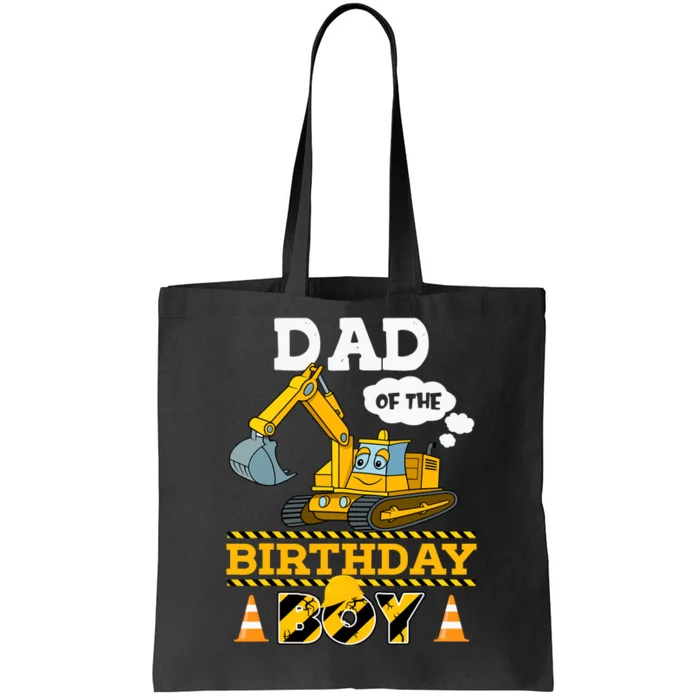 Dad Of The Birthday Boy Construction 1st Birthday Party Tote Bag