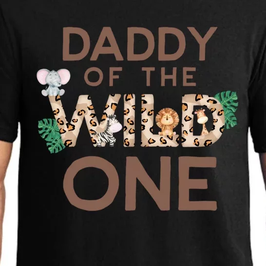 Daddy Of The Wild One Animal Safari 1st Birthday Theme Cool Gift Pajama Set