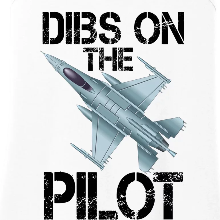 Dibs On The Pilot Jet Plane Pilot Gift Ladies Essential Tank