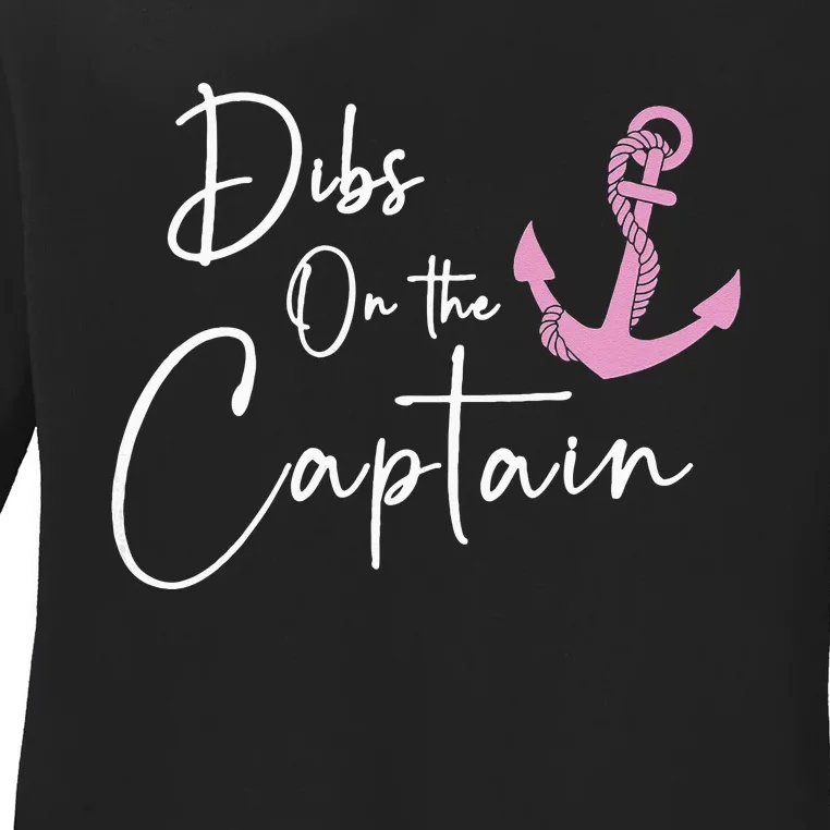 Dibs On The Captain Ladies Long Sleeve Shirt