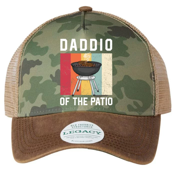 Daddio Of The Patio Funny Barbecue Bbq Fathers Day Grill Gift Legacy Tie Dye Trucker Hat