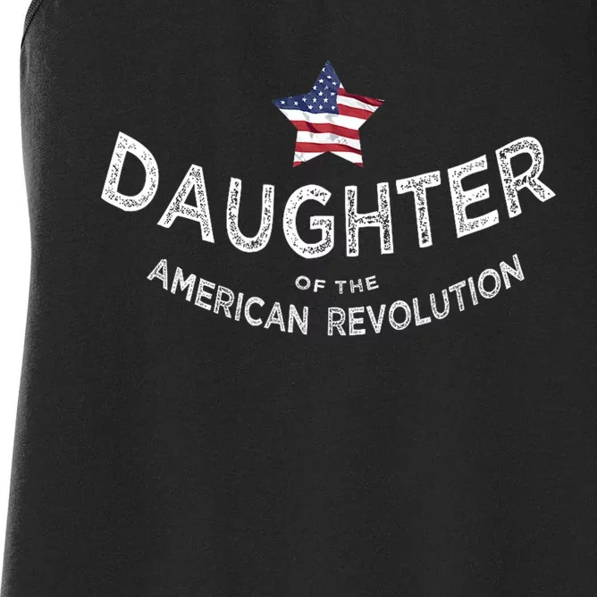 Daughter Of The American Revolution Dar History Usa Star Women's Racerback Tank