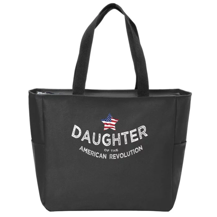 Daughter Of The American Revolution Dar History Usa Star Zip Tote Bag