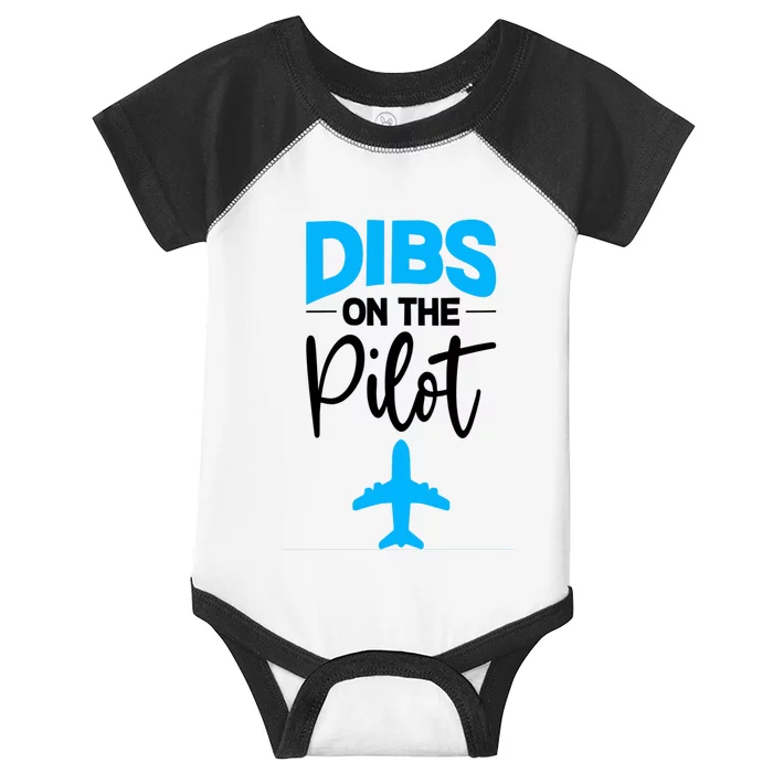 Dibs On The Pilot Gift Infant Baby Jersey Bodysuit