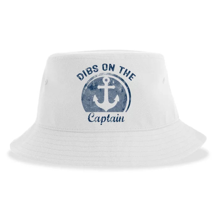 Dibs On The Captain Funny Boating Captain Wife Sustainable Bucket Hat