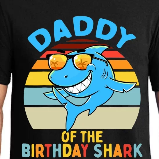 Daddy of the Shark Birthday Dad Matching Family Pajama Set