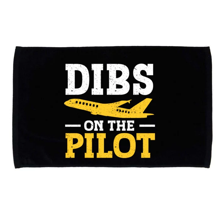 Dibs On The Pilot Cute Gift Microfiber Hand Towel