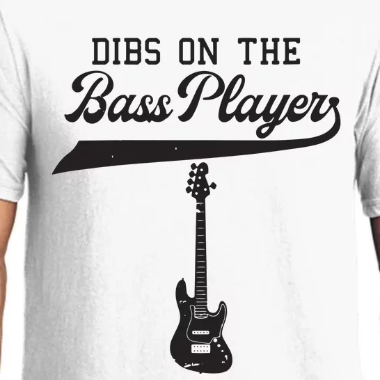 Dibs On The Bass Player Bassist Guitarist Guitar Band Rocker Pajama Set