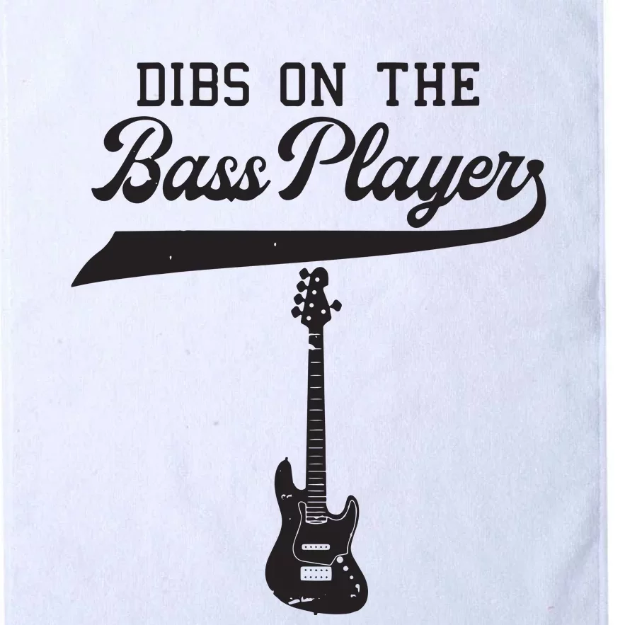 Dibs On The Bass Player Bassist Guitarist Guitar Band Rocker Platinum Collection Golf Towel