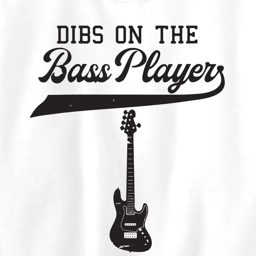 Dibs On The Bass Player Bassist Guitarist Guitar Band Rocker Kids Sweatshirt