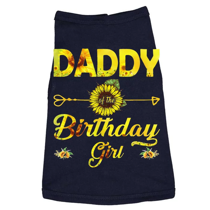 Daddy Of The Birthday Dad Sunflower Gifts Doggie Tank