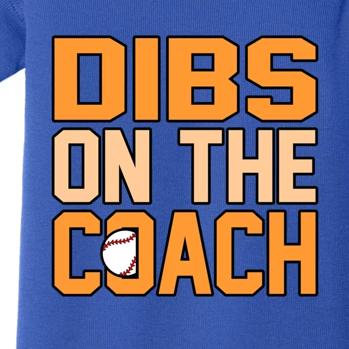 Dibs On The Coach Baseball Player Sports Lover Graphic Gift Baby Bodysuit