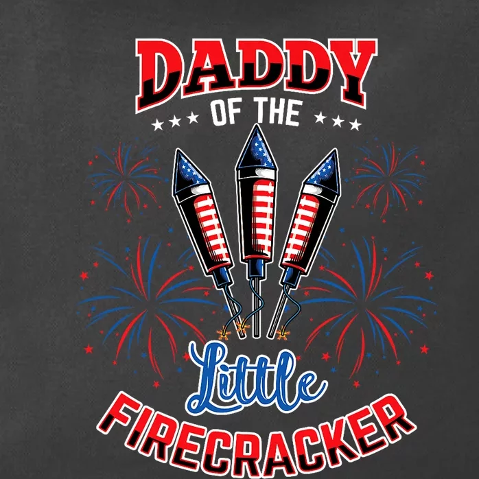 Daddy Of The Little Firecracker 4th Of July Gender Reveal Zip Tote Bag