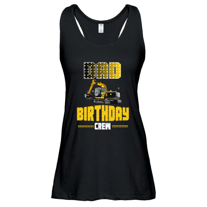 Dad Of The Birthday Crew Party Excavator Ladies Essential Flowy Tank