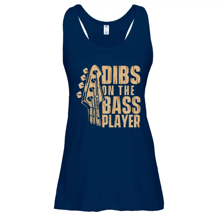 Dibs On The Bass Player Guitarist Bassist Bass Guitar Ladies Essential Flowy Tank