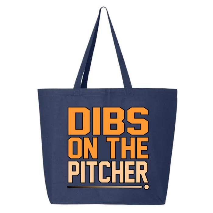 Dibs On The Pitcher Baseball Player Sports Coach Graphic Cute Gift 25L Jumbo Tote