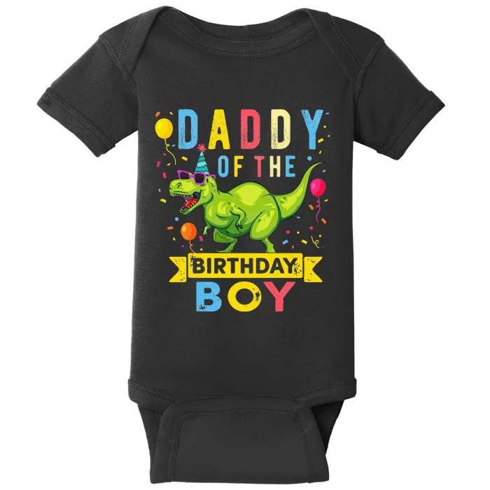 Daddy of the Birthday TRex Dinosaur Birthday Party Baby Bodysuit