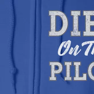 Dibs On The Pilot Wife Friend Aviation Gift Full Zip Hoodie