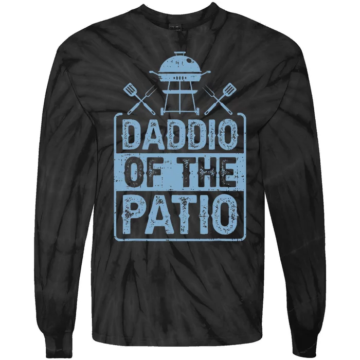 Daddio Of The Patio Grilling BBQ Dad Tie-Dye Long Sleeve Shirt