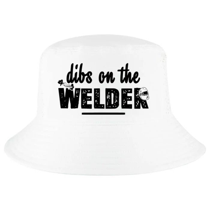 Dibs On The Welder Funny Welding Repair Cool Comfort Performance Bucket Hat