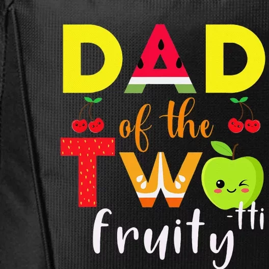 Dad Of the Twotti Frutti 2nd Birthday Party Fruit Themed City Backpack