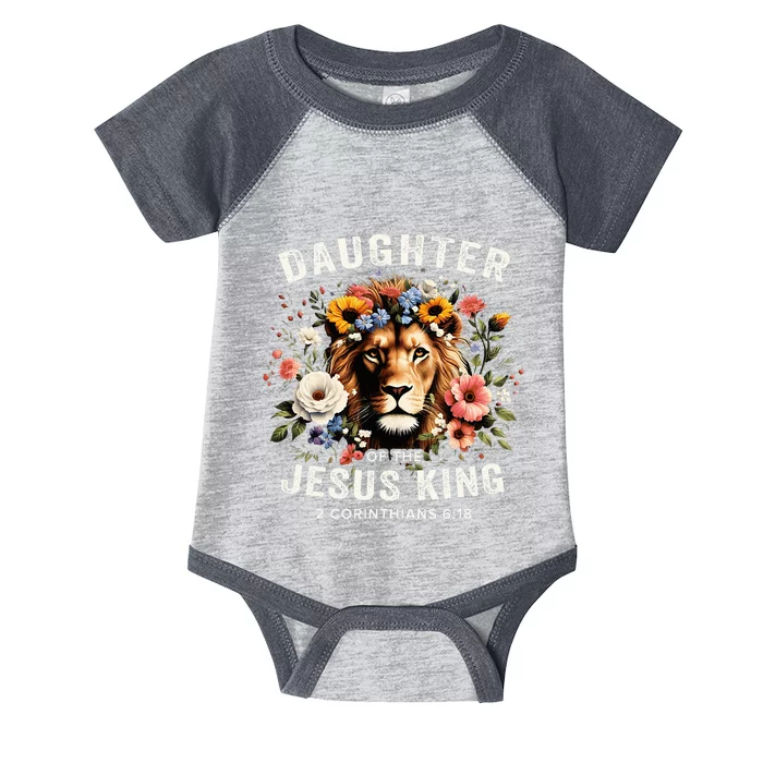 Daughter Of The Jesus King 2 Corinthians 618 Jesus Lion Infant Baby Jersey Bodysuit