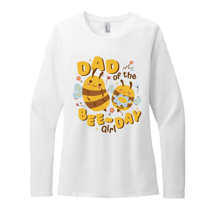 Dad Of The Bee Day Girl Birthday Womens CVC Long Sleeve Shirt