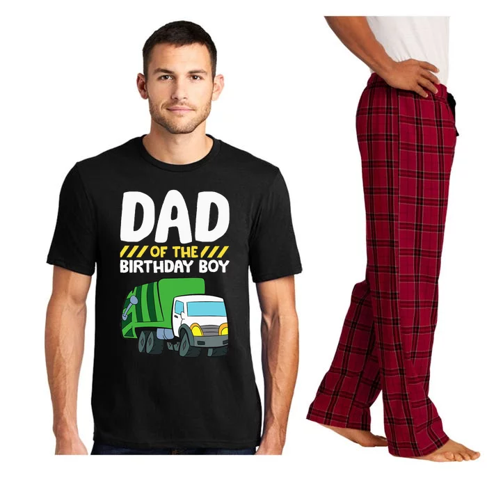 Dad Of The Birthday Boy Garbage Truck Pajama Set