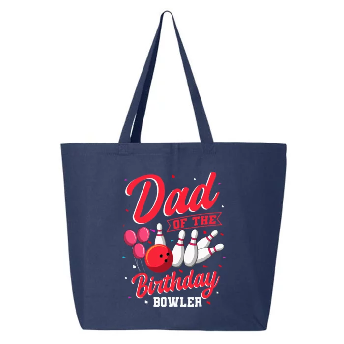 Dad Of The Birthday Bowler Bowling Family Celebration 25L Jumbo Tote