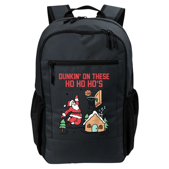 Dunkin On These Ho Ho HoS Christmas Quote Daily Commute Backpack