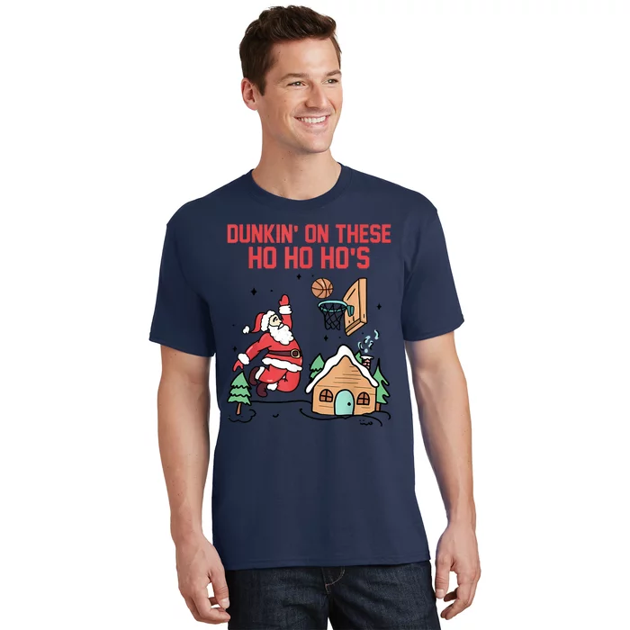 Dunkin On These Ho Ho HoS Christmas Quote T-Shirt