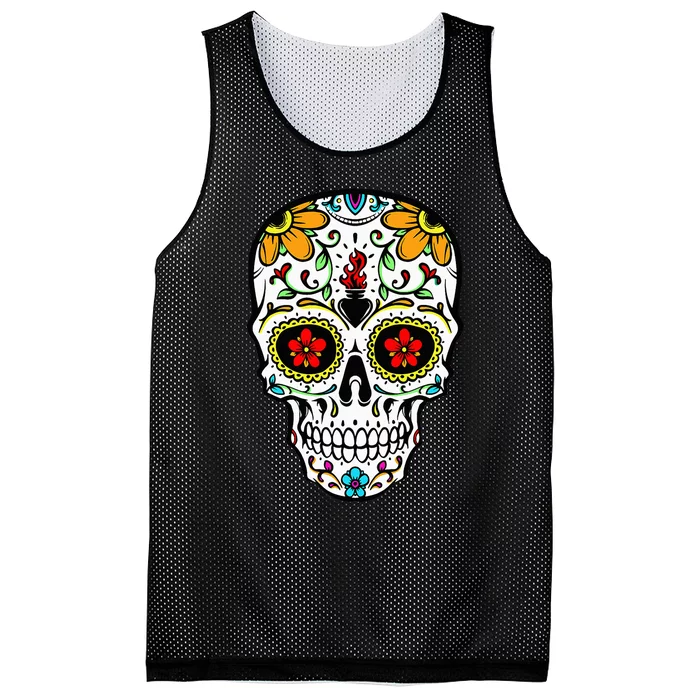 Day of the Dead Celebration Outfit Calavera Mesh Reversible Basketball Jersey Tank