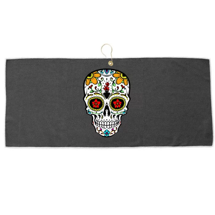 Day of the Dead Celebration Outfit Calavera Large Microfiber Waffle Golf Towel