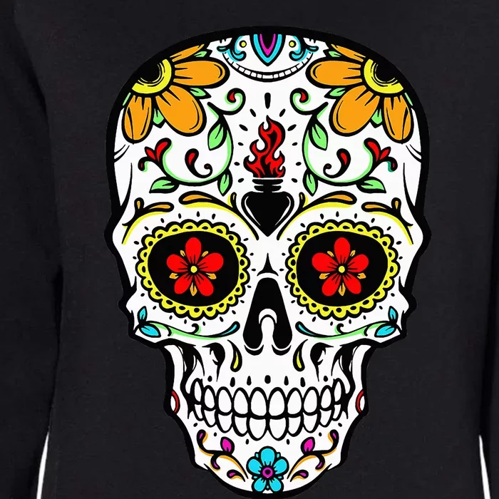 Day of the Dead Celebration Outfit Calavera Womens California Wash Sweatshirt