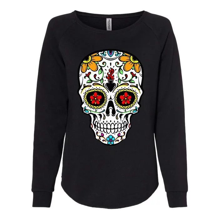 Day of the Dead Celebration Outfit Calavera Womens California Wash Sweatshirt