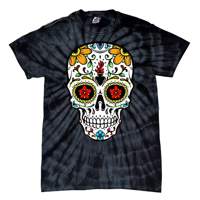 Day of the Dead Celebration Outfit Calavera Tie-Dye T-Shirt