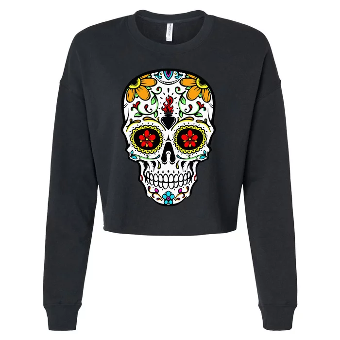 Day of the Dead Celebration Outfit Calavera Cropped Pullover Crew