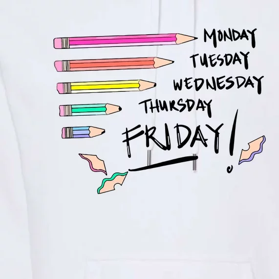 Days Of The Week Teacher Premium Hoodie