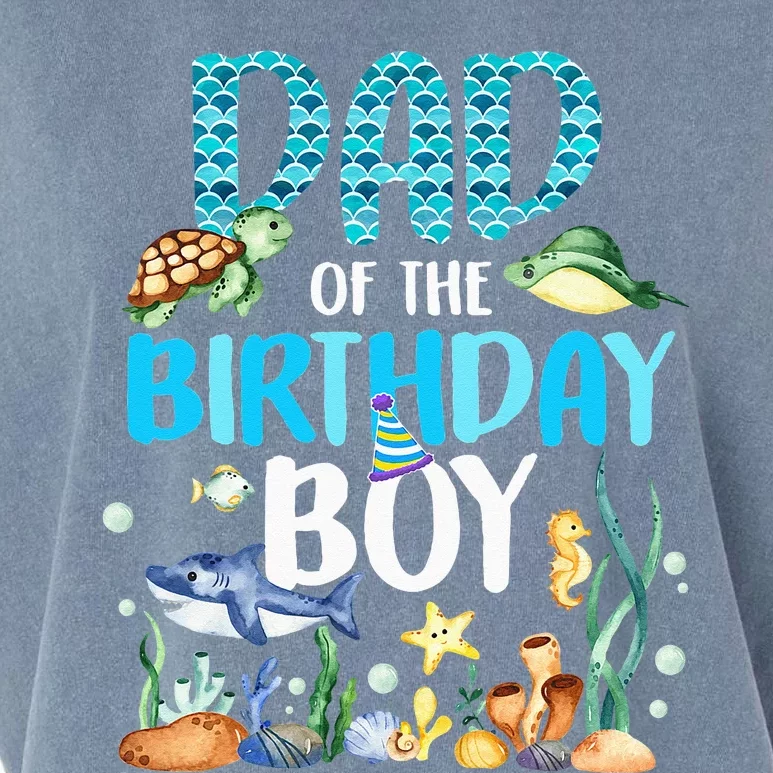 Dad Of The Birthday Boy Sea Fish Ocean Animals Aquarium Garment-Dyed Women's Muscle Tee