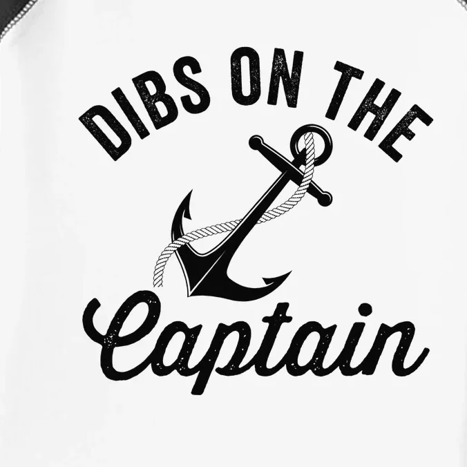 Dibs on The Captain Funny Captain Wife Infant Baby Jersey Bodysuit