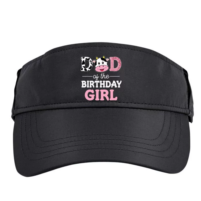 Dad of The Birthday Farm Cow Daddy Papa 1st Adult Drive Performance Visor