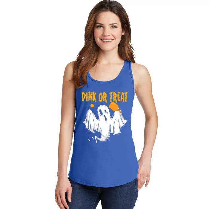 Dink Or Tread Halloween Pickleball Gift Ladies Essential Tank