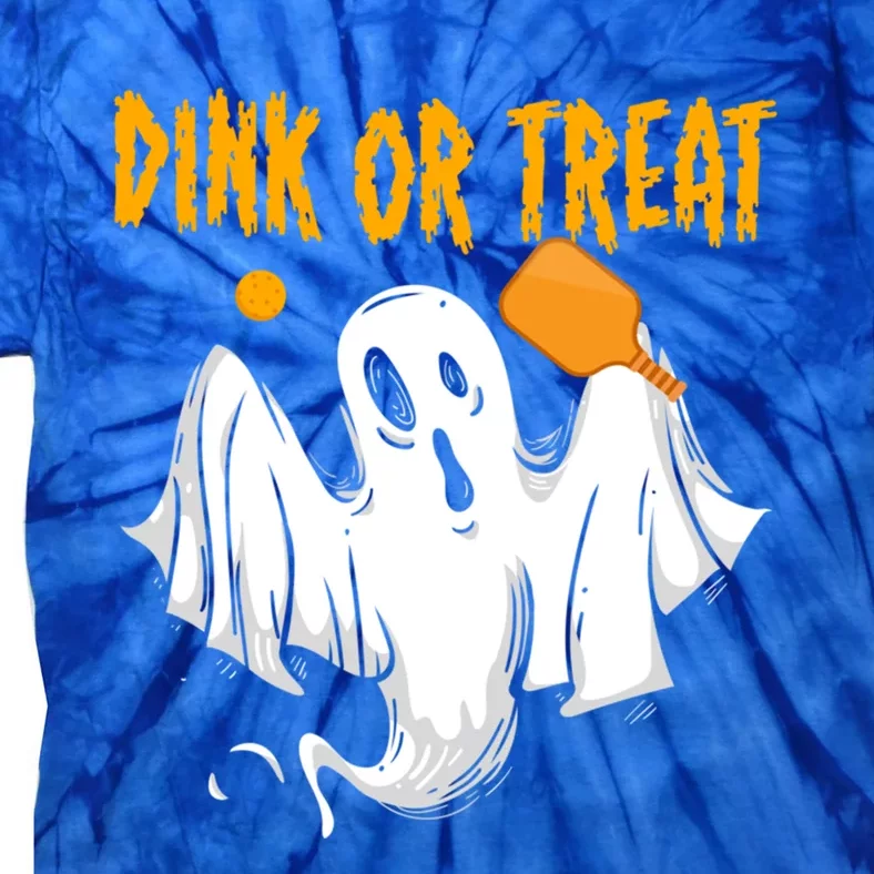 Dink Or Tread Halloween Pickleball Gift Tie-Dye T-Shirt