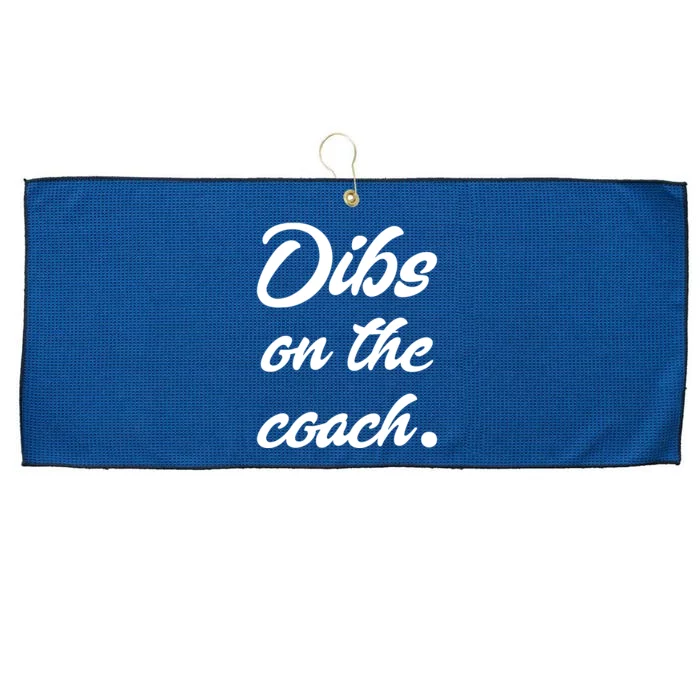 Dibs On The Coach Shirts For Coachs Wife Funny Baseball Tee Large Microfiber Waffle Golf Towel