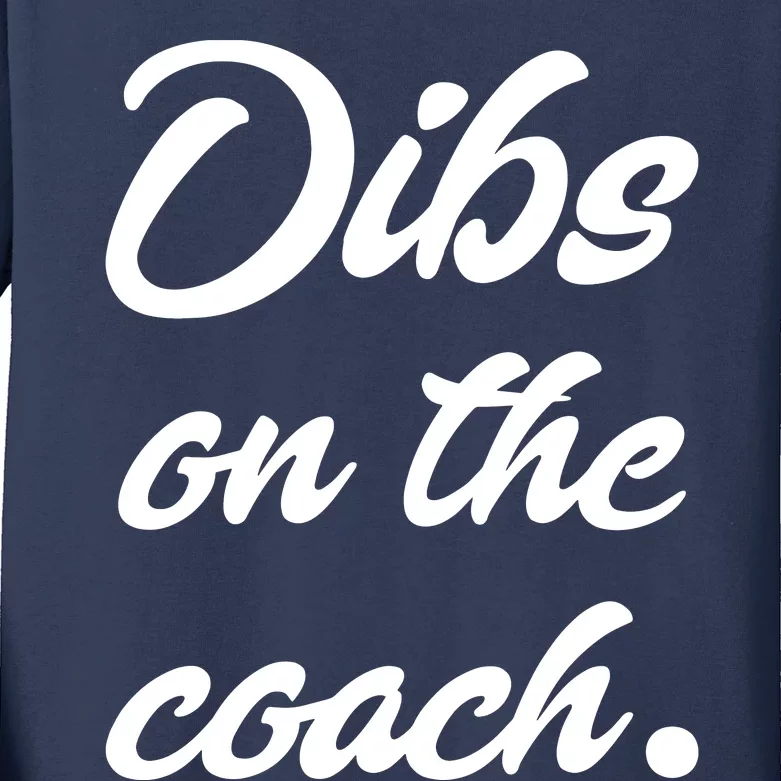 Dibs On The Coach Shirts For Coachs Wife Funny Baseball Tee Kids Long Sleeve Shirt