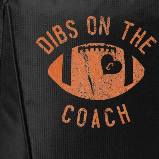 Dibs On The Coach Funny Football Wife Girlfriend Love City Backpack