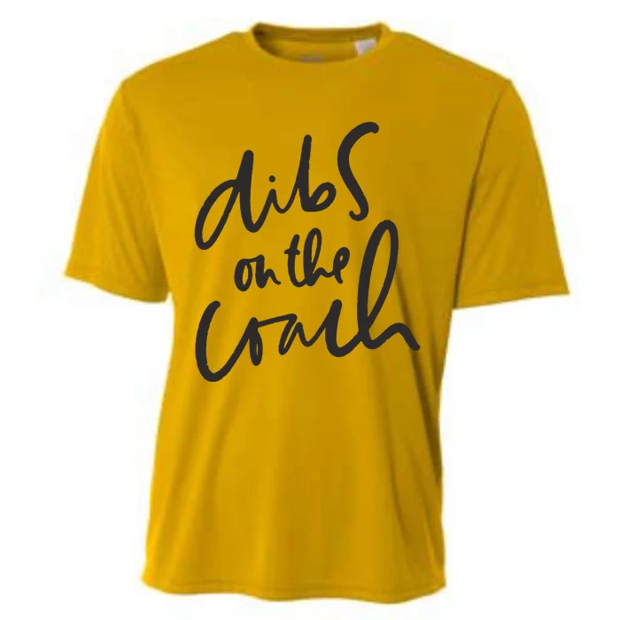 Dibs On The Coach Wife Cooling Performance Crew T-Shirt