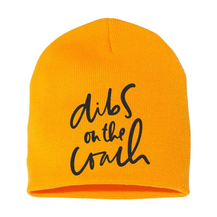 Dibs On The Coach Wife Short Acrylic Beanie