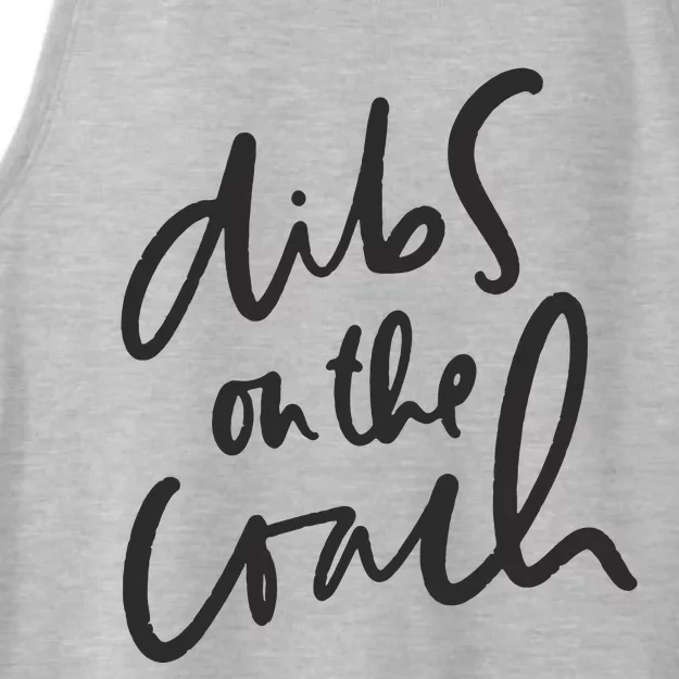 Dibs On The Coach Wife Ladies Tri-Blend Wicking Tank